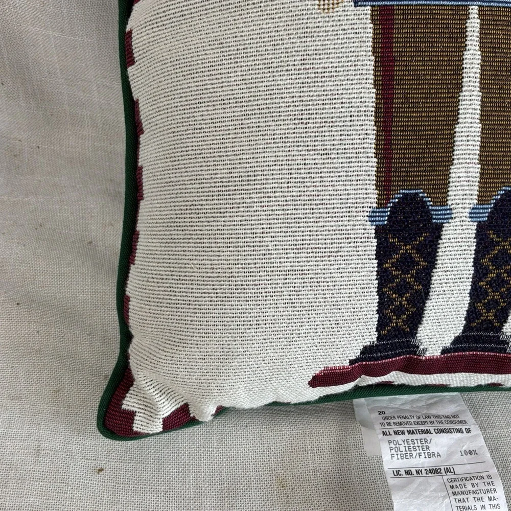 NOS‎ Riverdale Nutcracker Tapestry Pillow 17